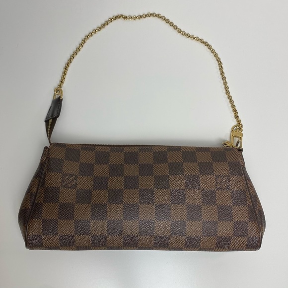 ❌SOLD❌Louis Vuitton Damier Ebene Eva Crossbody Clutch - Picture 3 of 12